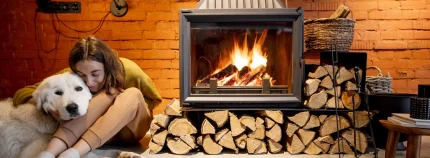 Bois de chauffage en palette 33 CM