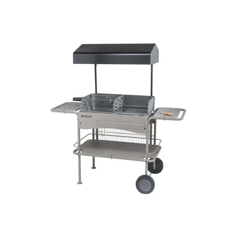 Barbecue sur chariot INVICTA avec hotte Grilladin