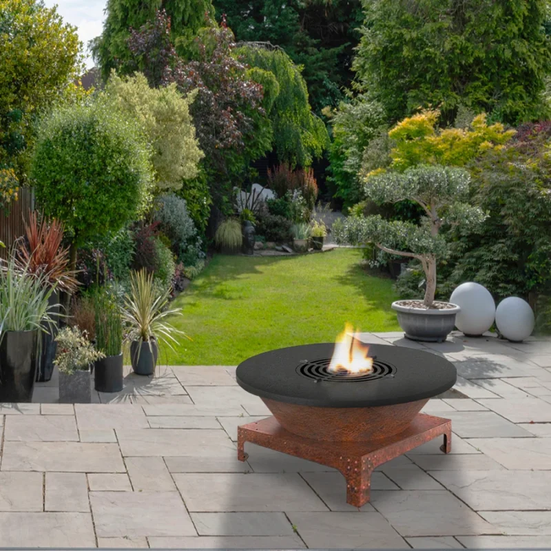 Brasero Plancha bas CORTEN – Diamètre 1m